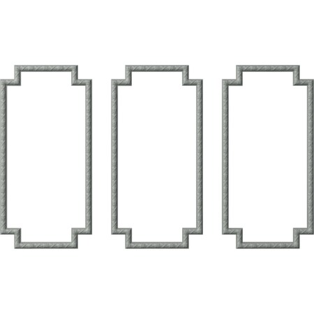 Ekena Millwork 24-in. W x 48-in. H Sellek Panel Moulding Kit Triple Panel PMLKSK24X48C